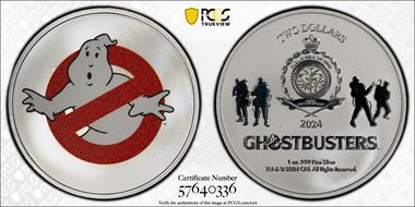 2024 $2 Ghostbusters Colorized MS69