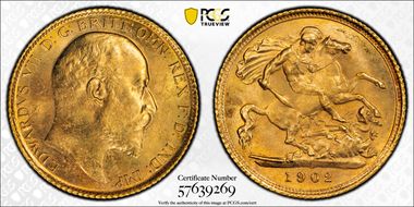 1902-S 1/2 Sov S-3977A MS64