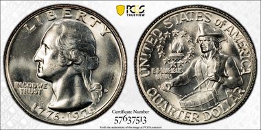1976-D 25C Clad MS66