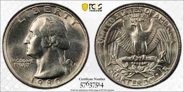 1980-P 25C MS65