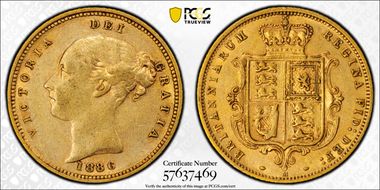 1886-M 1/2 Sov S-3863B XF45