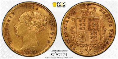 1879-S 1/2 Sov S-3862C AU55