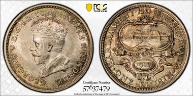 1927(m) Florin Canberra  KM-31 MS65