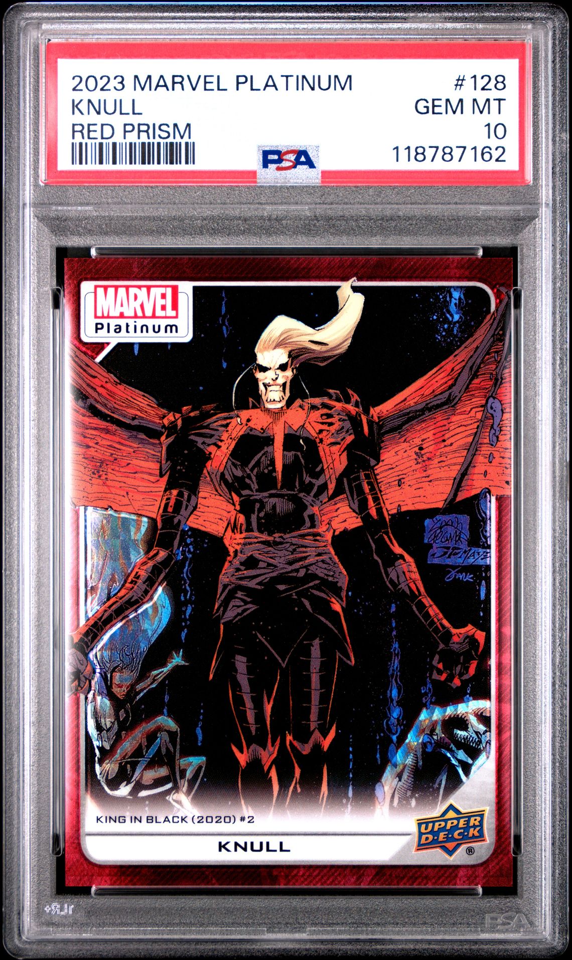 2023 Marvel UPPER DECK MARVEL PLATINUM Red #128 Knull front