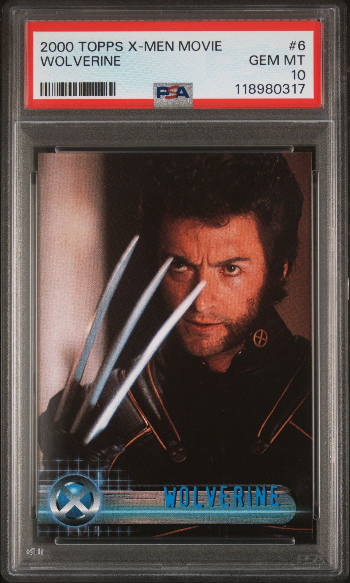 2000 Topps TOPPS X-MEN MOVIE #6 Wolverine front
