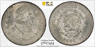 1963-Mo Peso KM-459 MS64