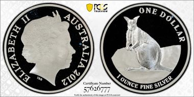 2012 $1 Mareeba Rock-Wallaby PR69DCAM