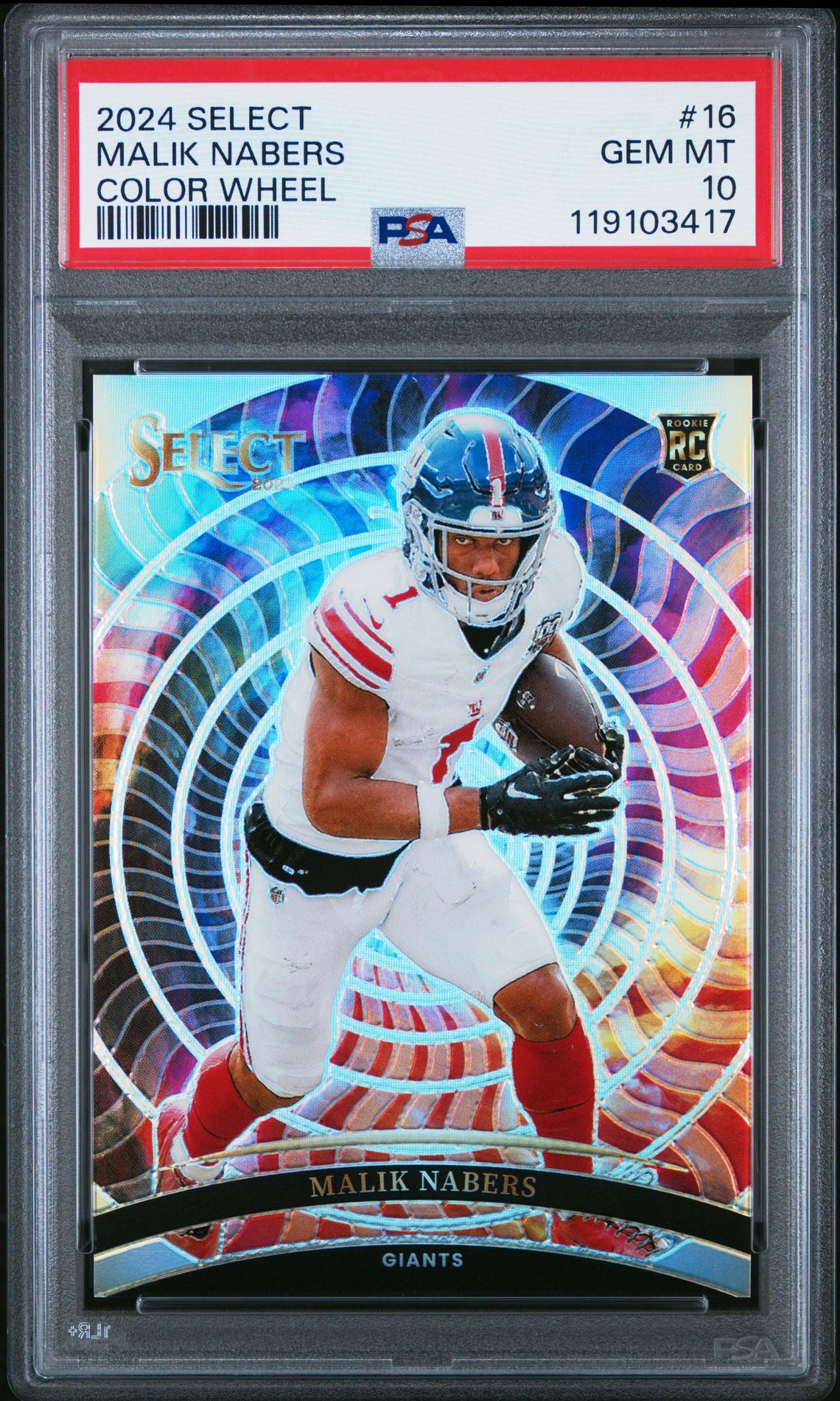 2024 Panini PANINI SELECT COLOR WHEEL #16 Malik Nabers front