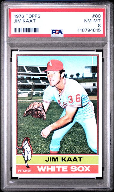 1976 Topps White #80 Jim Kaat front