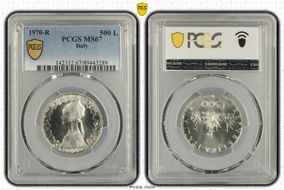 1970-R 500 L KM-98  Ag MS67