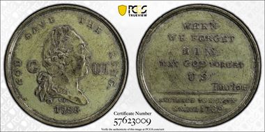 1789 Tk 1D DH-185 Middlesex National Series WM AU55