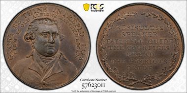 (c.1790) Tk 1D DH-223 Middlesex Political and Social MS64BN