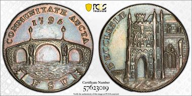 1795 Tk 1/2D DH-16a Suffolk, Beccles MS62BN