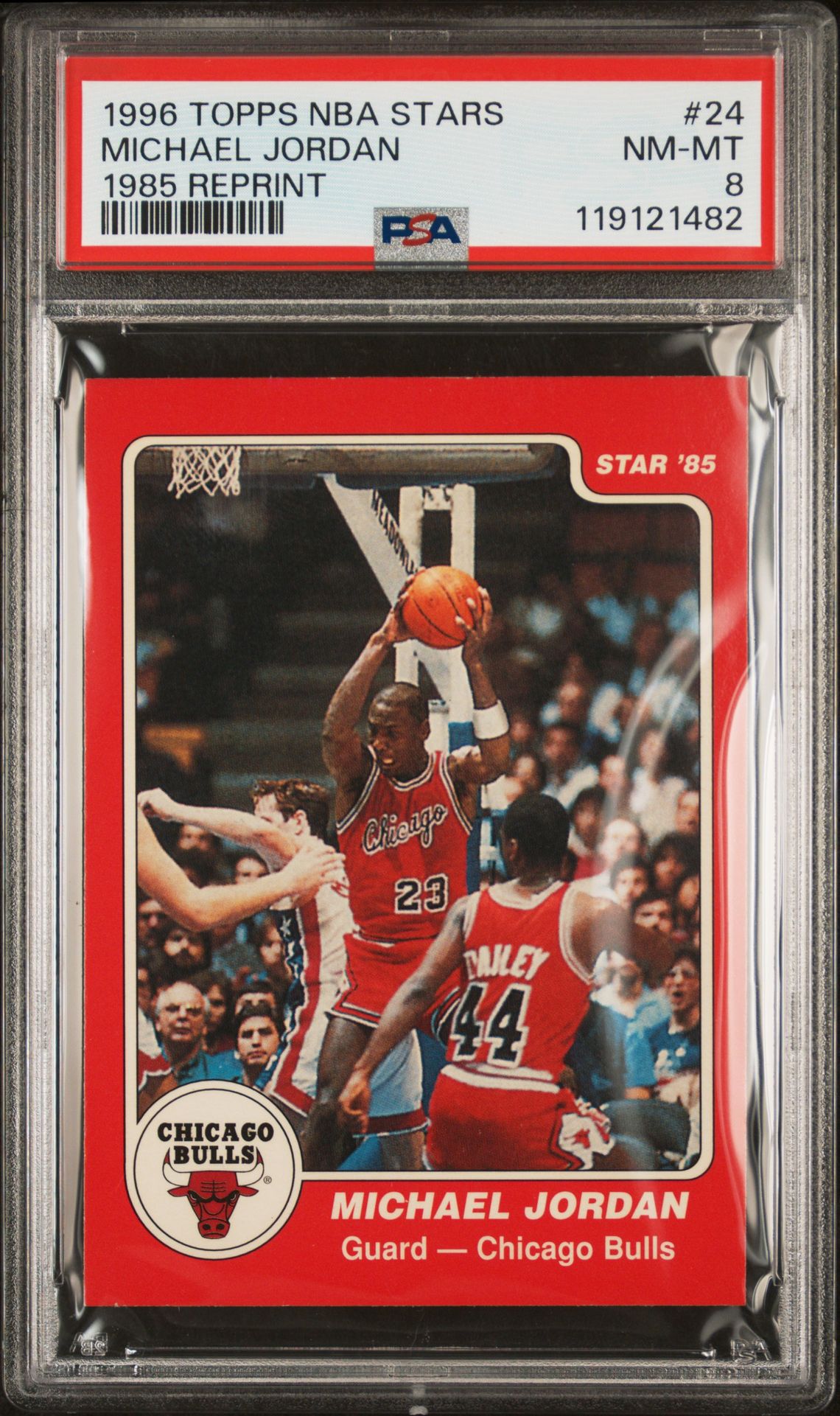 1996 Topps TOPPS NBA STARS REPRINT 1985 REPRINT #24 Michael Jordan front
