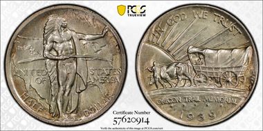 1939 50C Oregon MS66