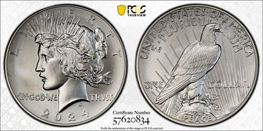 2024 $1 Peace Dollar MS69