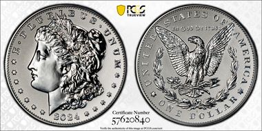 2024-S $1 Morgan Dollar Rev PR Two-Coin Reverse Proof Set PR69
