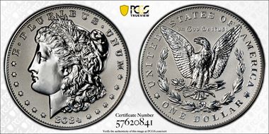 2024-S $1 Morgan Dollar Rev PR Two-Coin Reverse Proof Set PR69