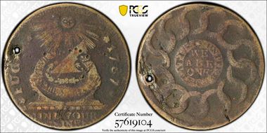 1787 Fugio 1C States United, 4 Cinq N1BN