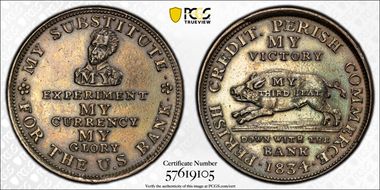 1834 AE Token HT-9, Running Boar N1BN