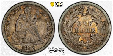 1873 10C Closed 3 VF35