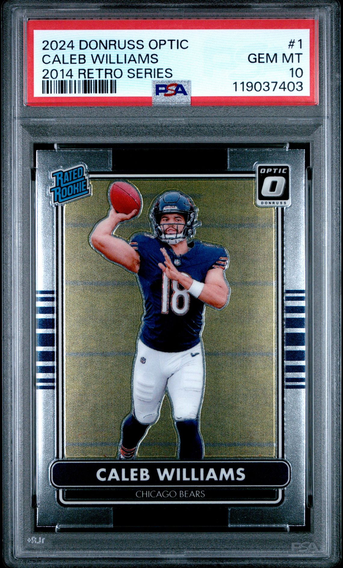 2024 Donruss PANINI DONRUSS OPTIC 2014 RETRO SERIES #1 Caleb Williams front