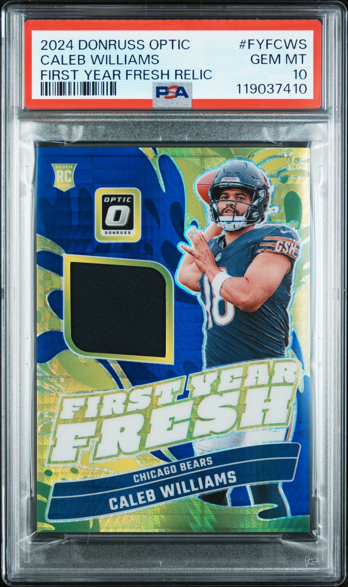 2024 Panini Donruss Optic #FYFCWS Caleb Williams front