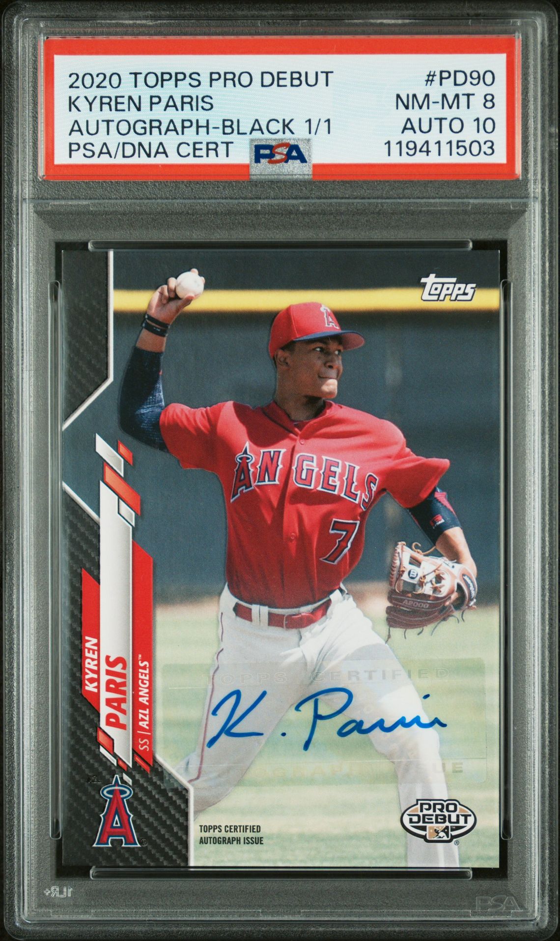 2020 Topps TOPPS PRO DEBUT Black #PD90 Kyren Paris front