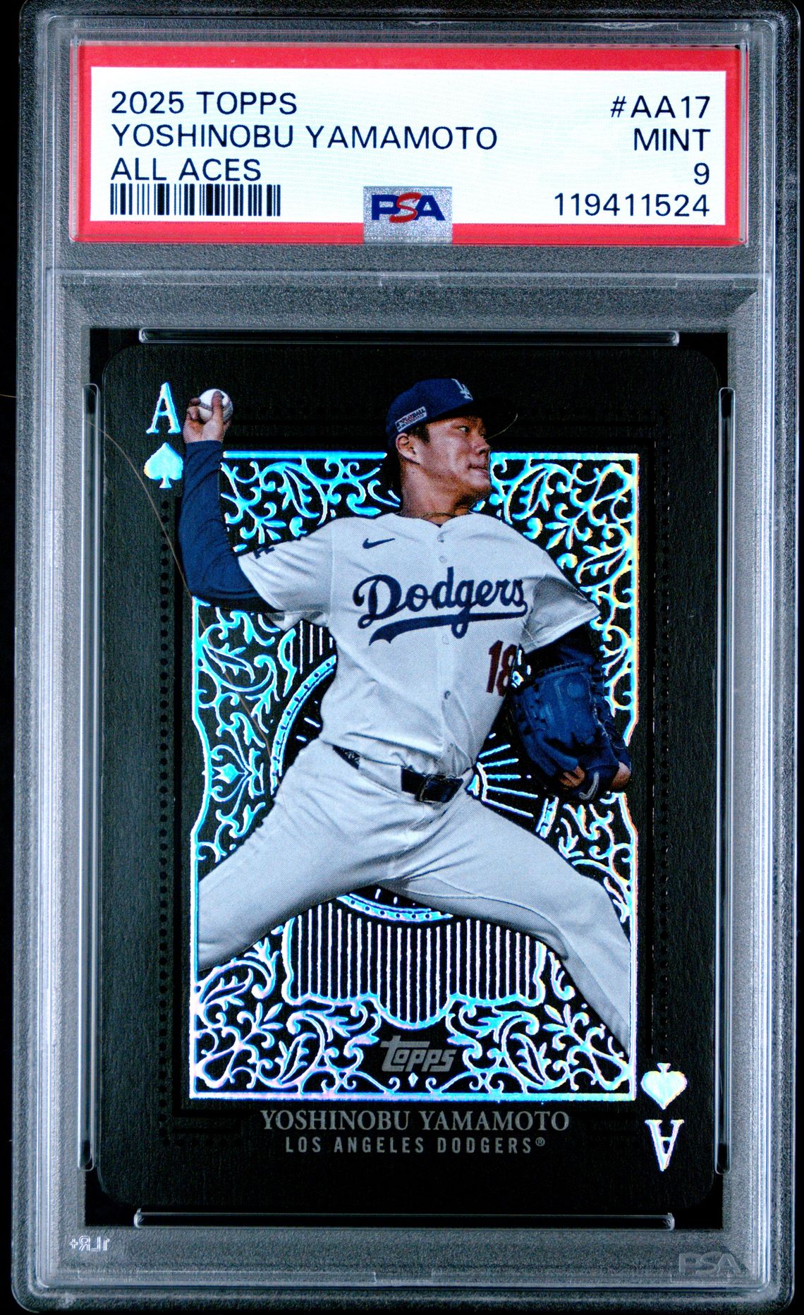 2025 Topps TOPPS ALL ACES #AA17 Yoshinobu Yamamoto front