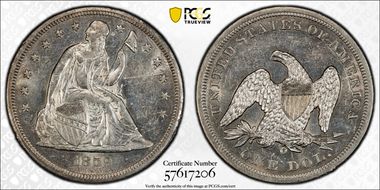 1859-O $1 AU58