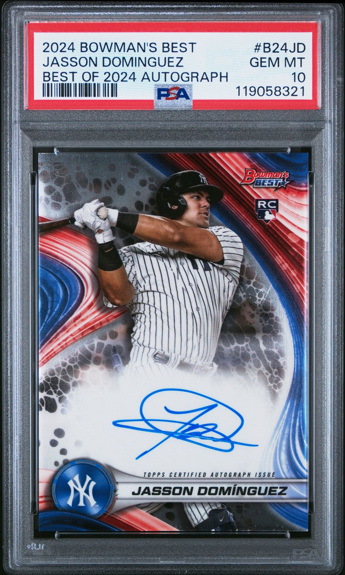 2024 Bowman BOWMAN'S BEST BEST OF 2024 AUTOGRAPHS #B24JD Jasson Dominguez front