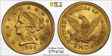 1899 $2.50 MS63