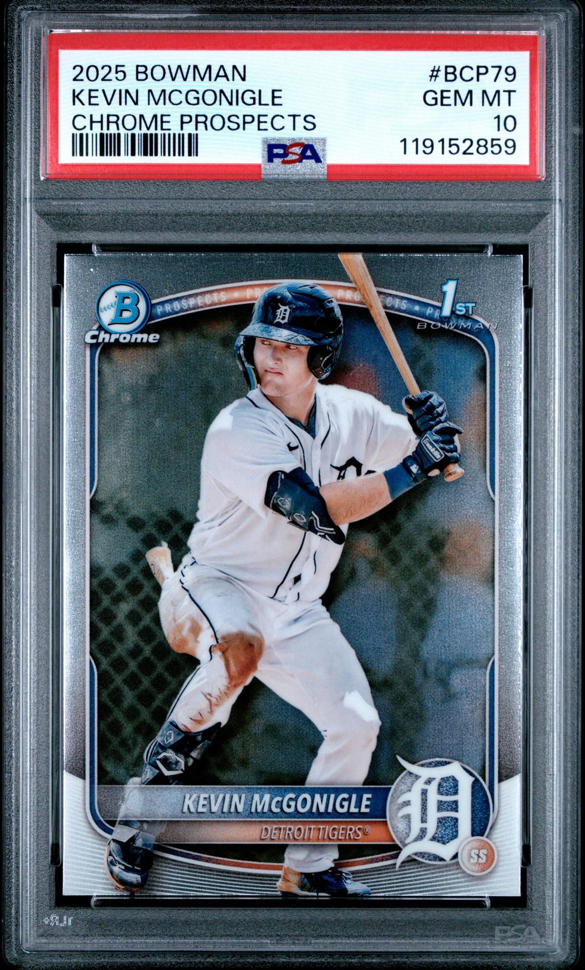 2025 Bowman BOWMAN CHROME PROSPECTS #BCP79 Kevin Mcgonigle front