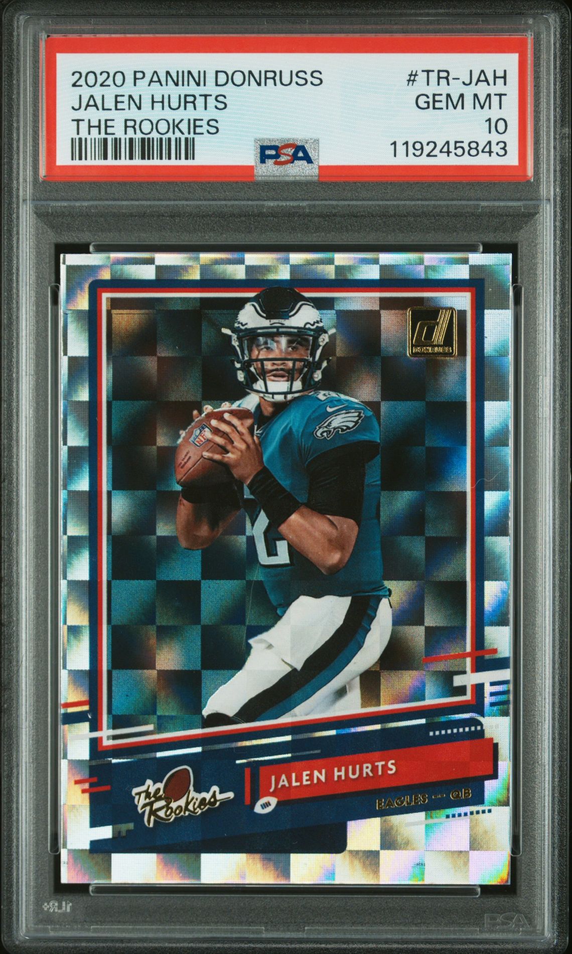 2020 Panini Donruss The Rookies Jalen Hurts #Tr-Jah (The Rookies) Gem Mt 10 front