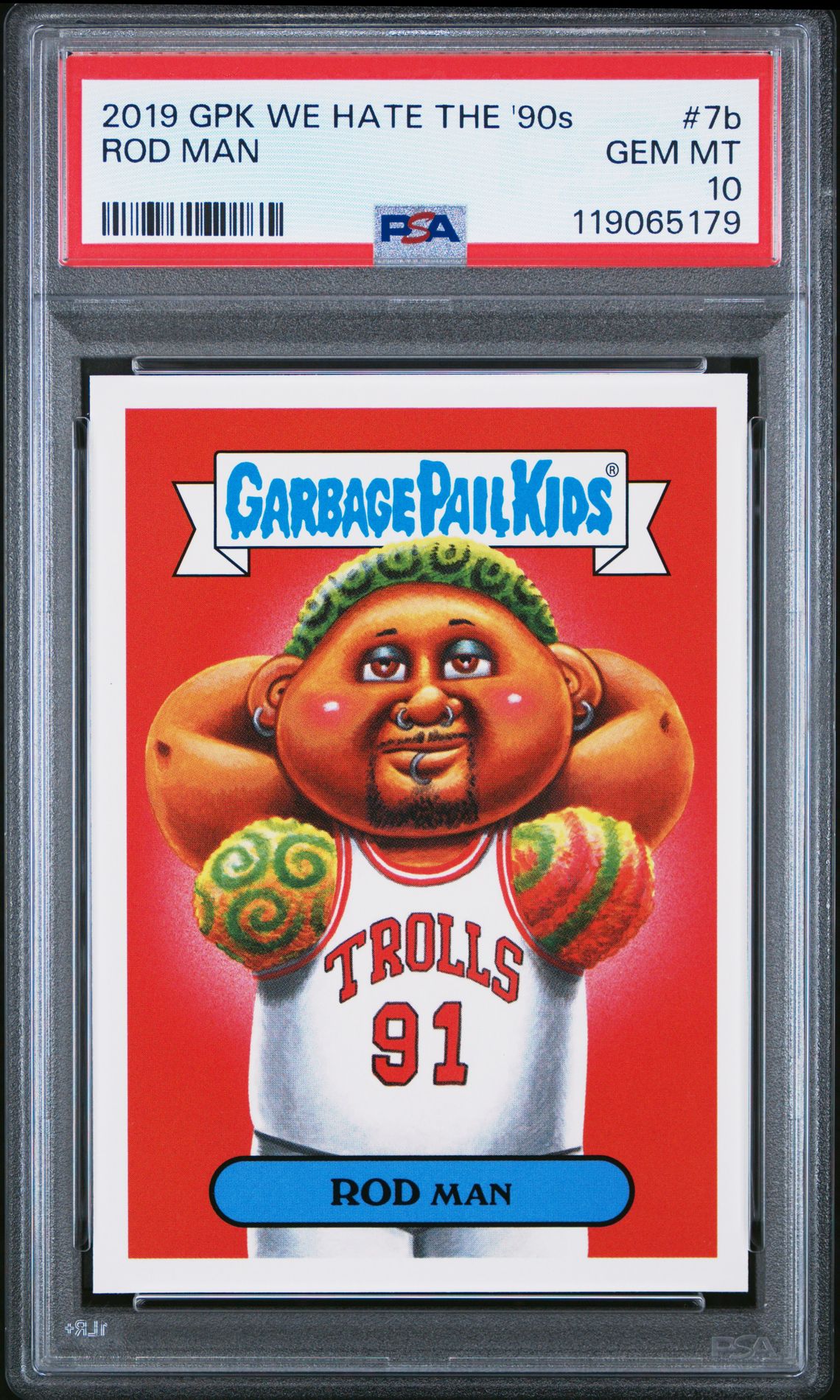 2019 Garbage Pail Kids Garbage Pail Kids We Hate The '90s #76 Rod Man front