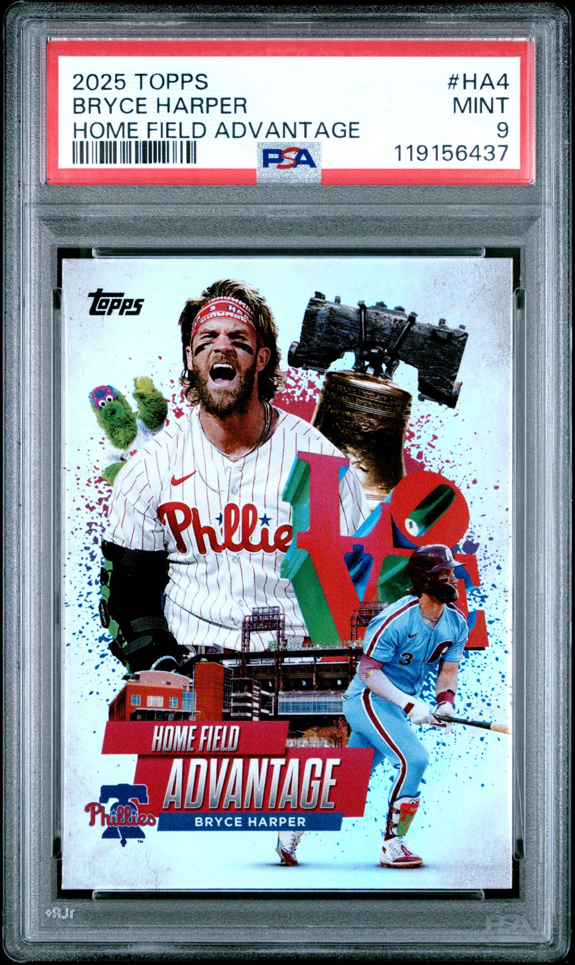 2025 Topps Home Field Advantage Bryce Harper #Ha4 Mint 9 front