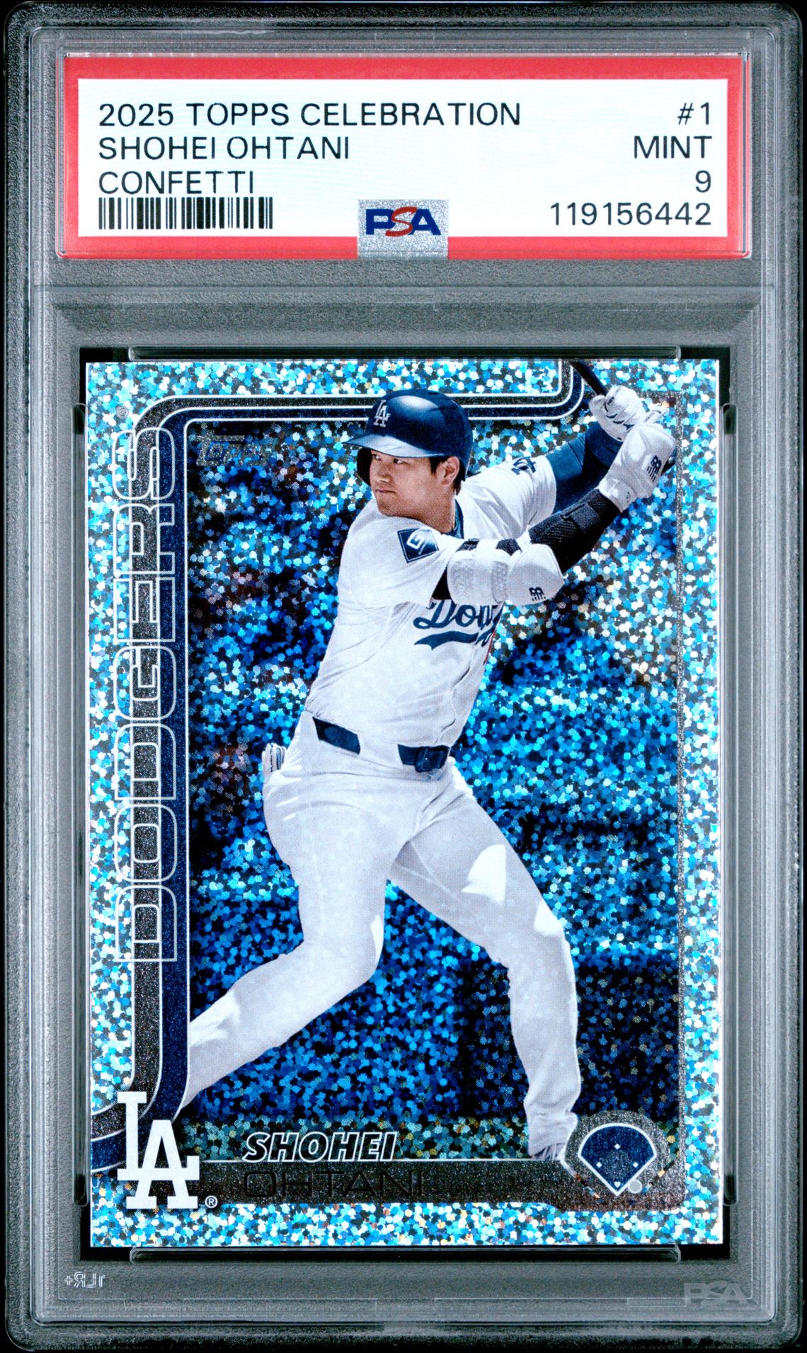 2025 Topps Shohei Ohtani #1 (Confetti) Mint 9 front