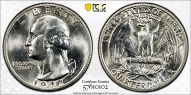 1942-S 25C RPM, FS-501 MS65