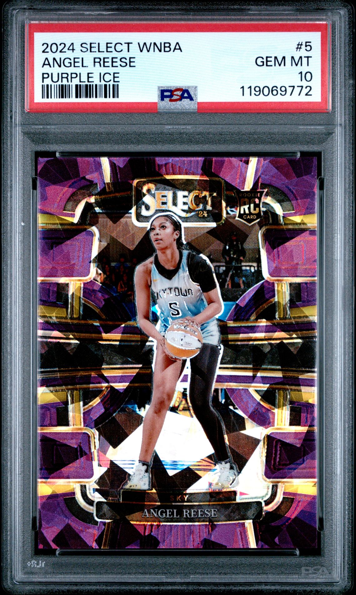 2024 Panini PANINI SELECT WNBA PURPLE ICE #5 Angel Reese front