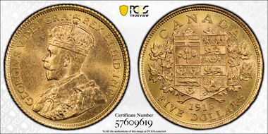 1913 $5 MS64