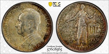 1936 50C Lynchburg MS66+