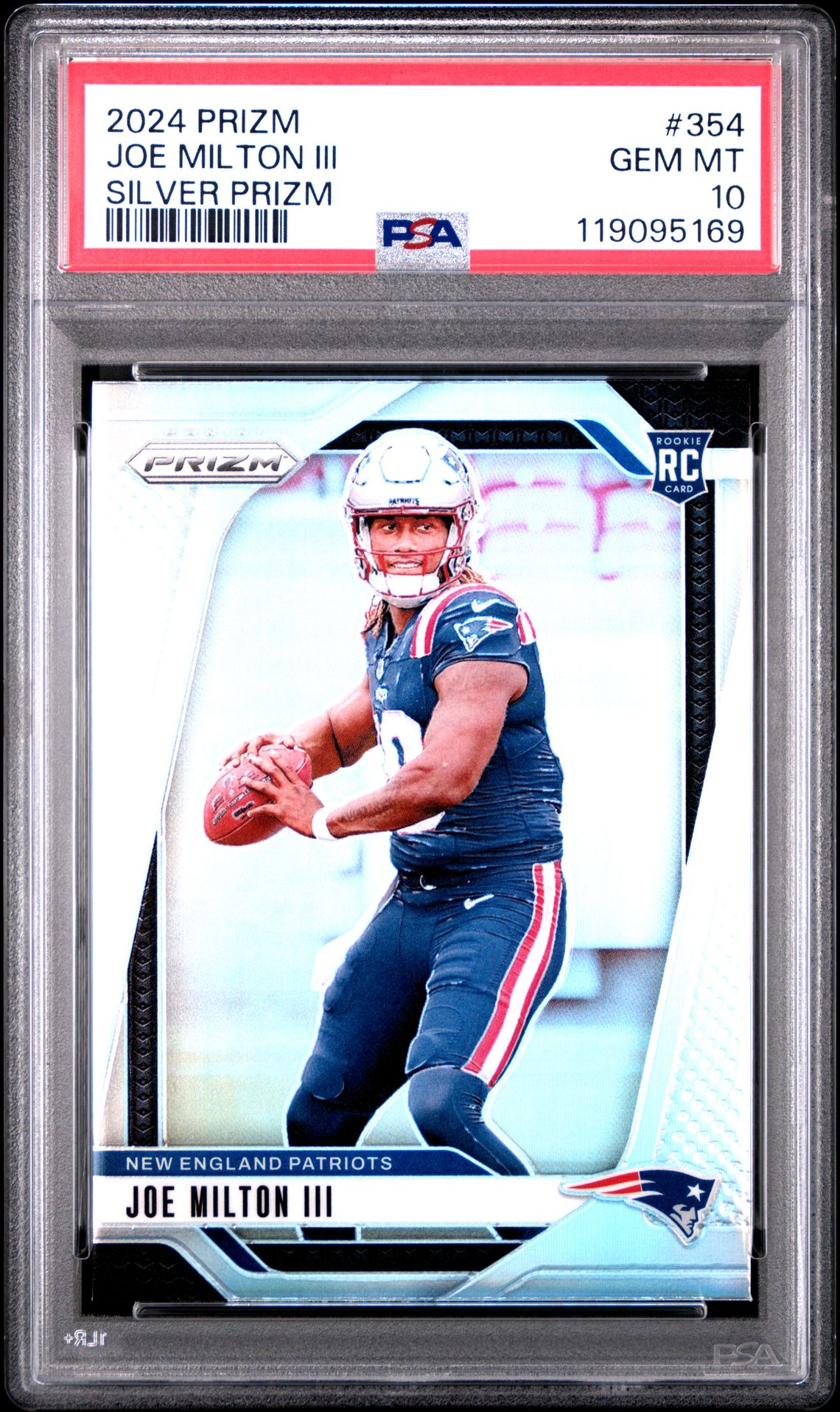 2024 Panini Prizm Joe Milton Iii #354 (Silver Prizm) Gem Mt 10 front