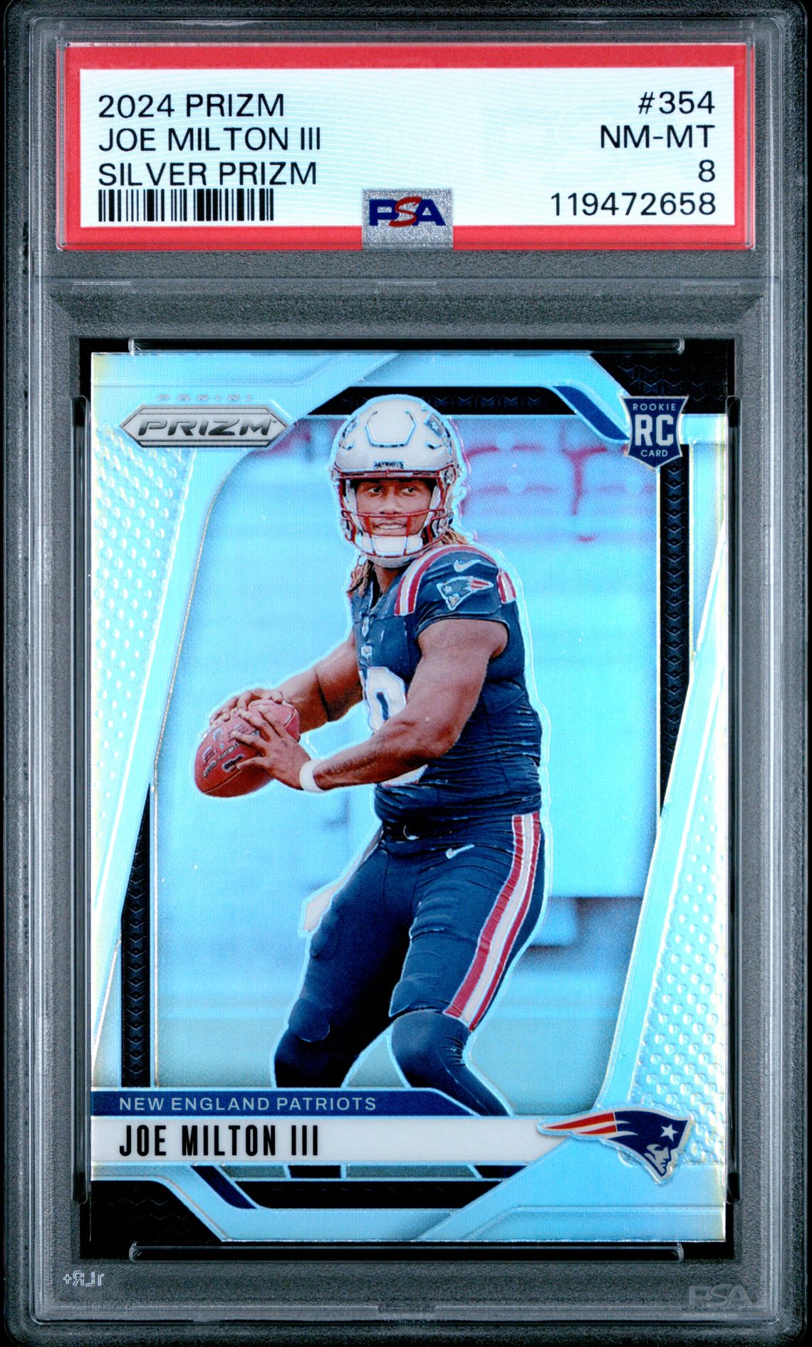 2024 Panini Prizm Joe Milton Iii #354 (Silver Prizm) Nm-Mt 8 front