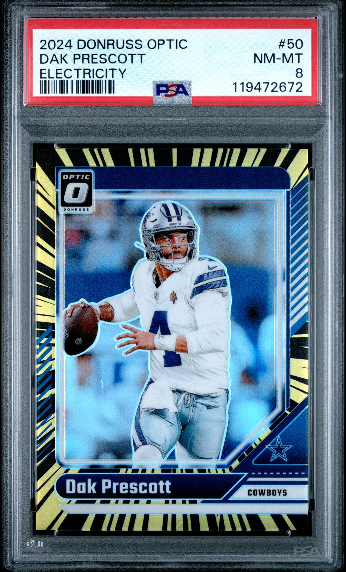 2024 Panini Donruss Optic Dak Prescott #50 (Electricity) Nm-Mt 8 front