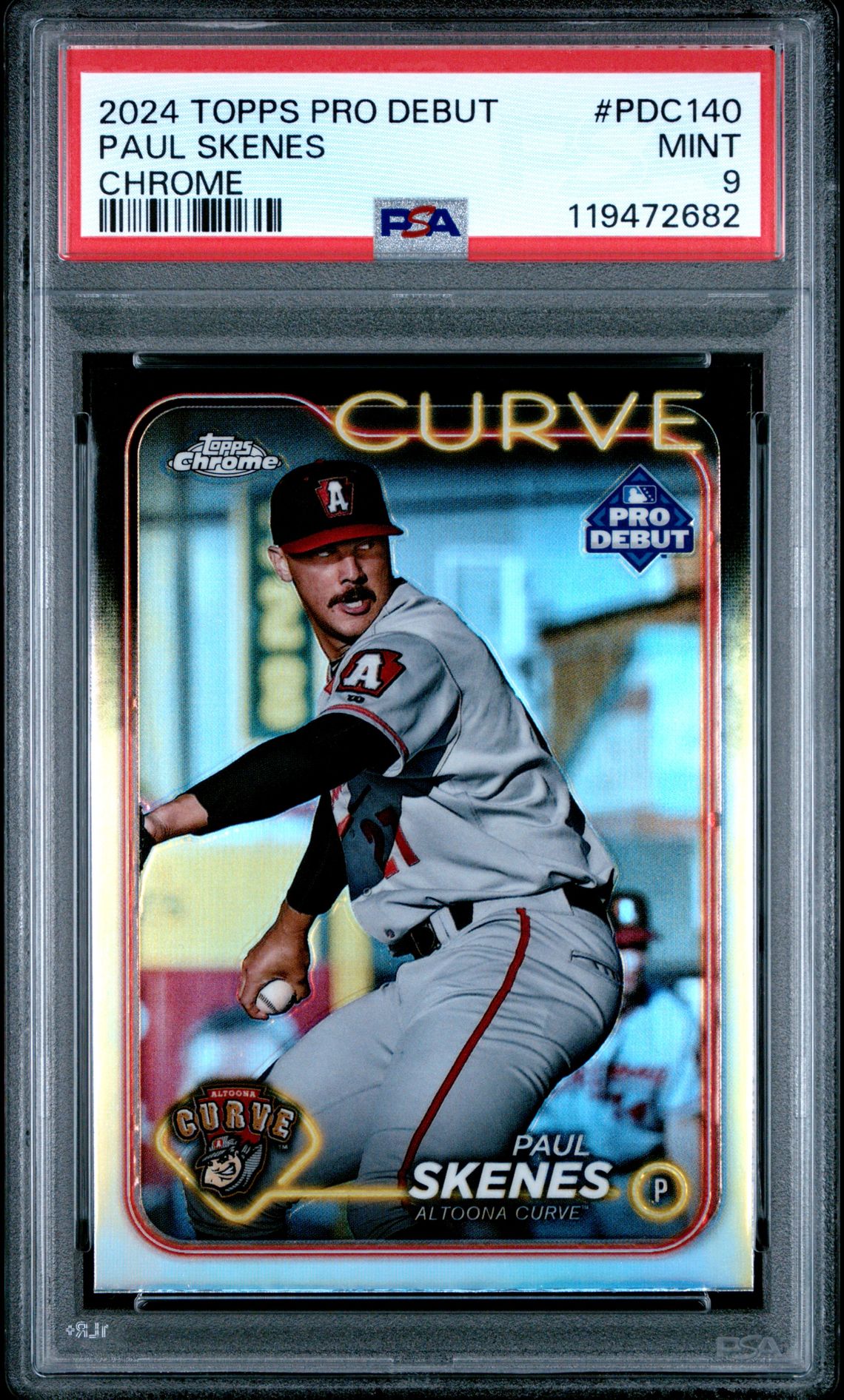 2024 Topps Pro Debut Paul Skenes #Pdc140 (Chrome) Mint 9 front