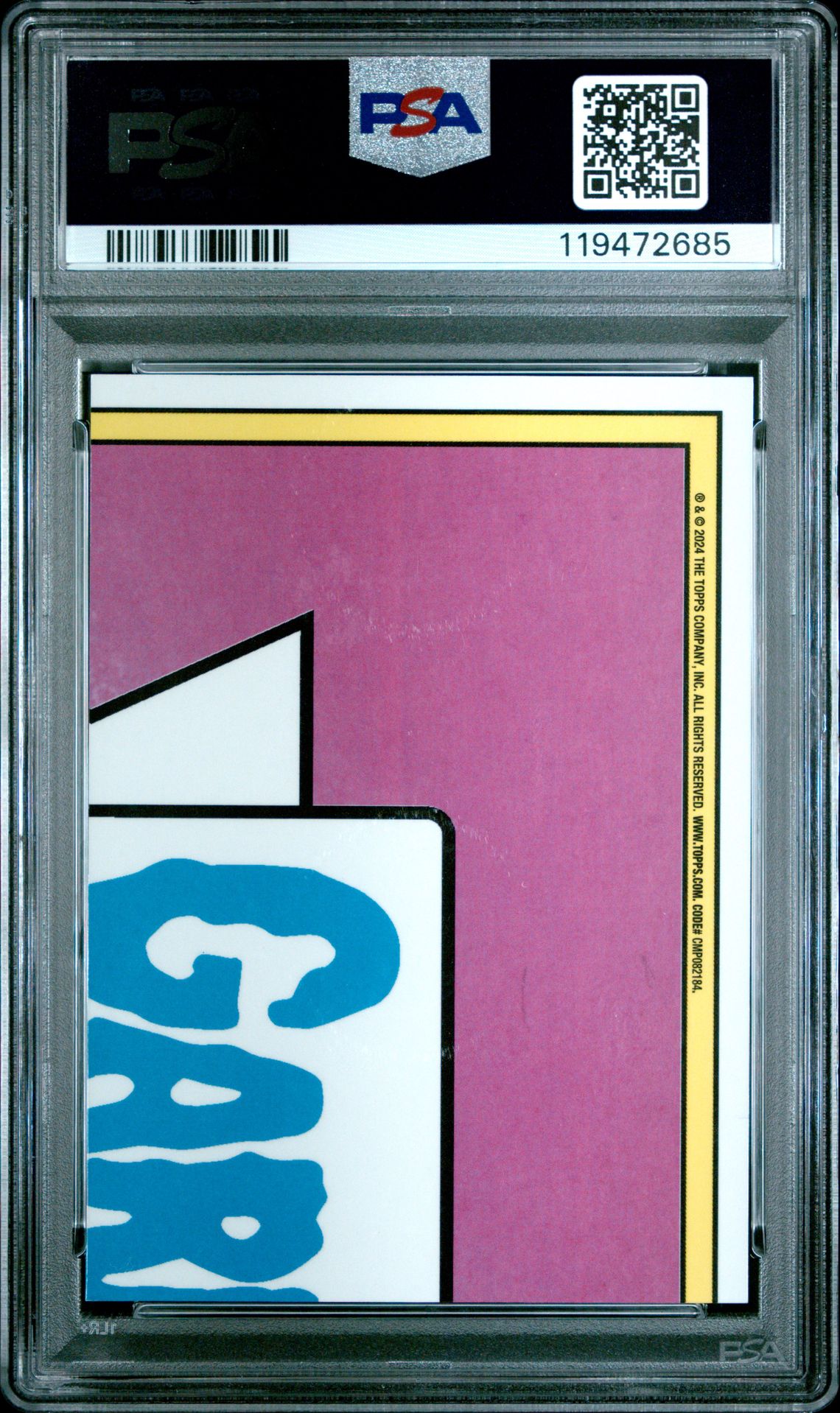 2024 Topps Chrome Garbage Pail Kids Original Series 7 Art By Rory Barfin' Barbara #R251A (Art By Rory-Gold Refractor) Gem Mt 10 back