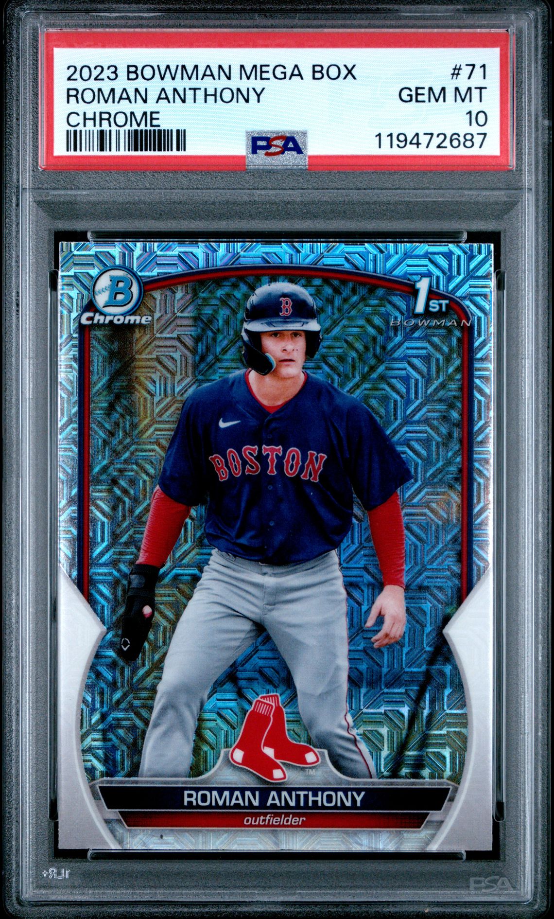2023 Bowman Mega Box Chrome Roman Anthony #71 (Chrome) Gem Mt 10 front