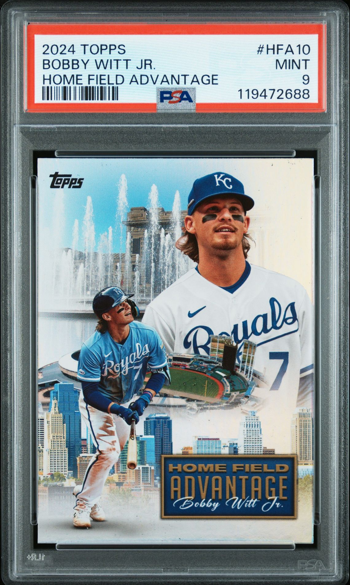 2024 Topps Home Field Advantage Bobby Witt Jr. #Hfa10 Mint 9 front