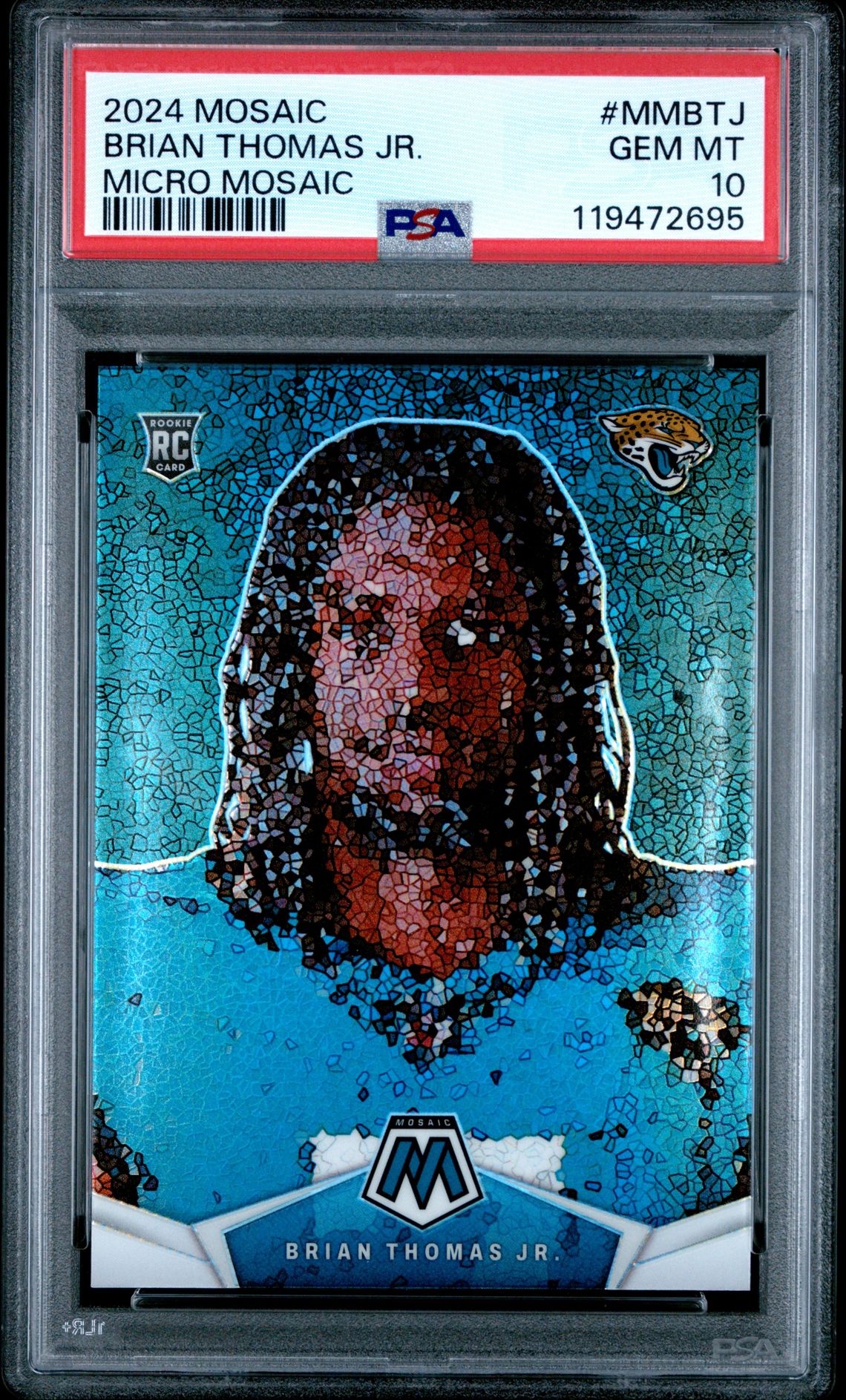 2024 Panini Mosaic Micro Mosaic Brian Thomas Jr. #Mmbtj Gem Mt 10 front