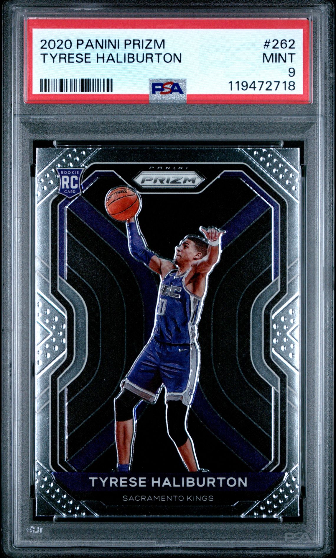 2020 Panini Prizm Tyrese Haliburton #262 Mint 9 front